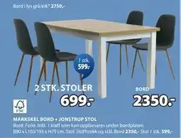 JYSK MARKSKEL BORD tilbud