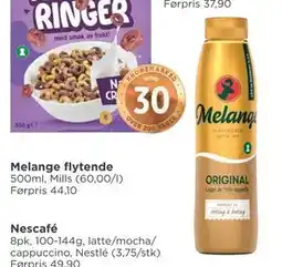 Meny Melange flytende tilbud