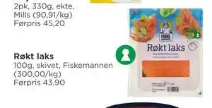 Meny Røkt laks tilbud