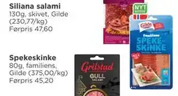 Meny Spekeskinke tilbud