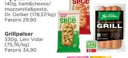 Meny Grillpølser tilbud