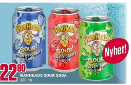 Europris WARHEADS SOUR SODA tilbud