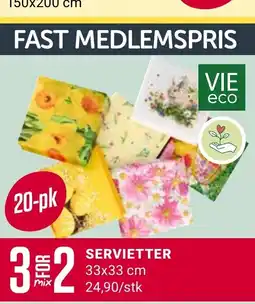 Europris SERVIETTER tilbud