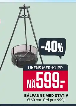 Europris BÅLPANNE MED STATIV tilbud