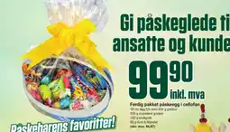 Europris Ferdig pakket påskeegg i cellofan tilbud