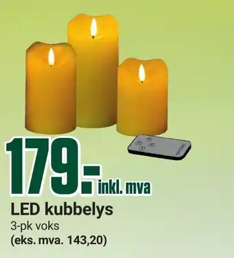 Europris LED kubbelys tilbud