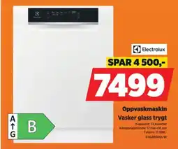 POWER ELECTROLUX Oppvaskmaskin Vasker glass trygt tilbud