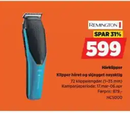 POWER REMINGTON Hårklipper tilbud