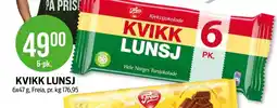 Kiwi FREIA Kvikk lunsj tilbud