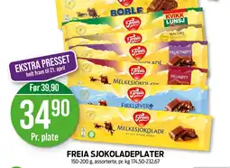 Kiwi Freia sjokoladeplater tilbud