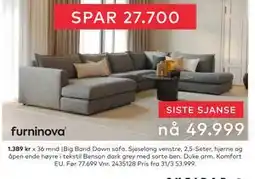 Skeidar Big Band Dawn sofa tilbud