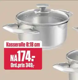 Europris Kasserolle Ø:18 cm tilbud