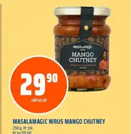 Coop Obs MASALAMAGIC NIRUS MANGO CHUTNEY tilbud