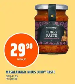 Coop Obs MASALAMAGIC NIRUS CURRY PASTE tilbud