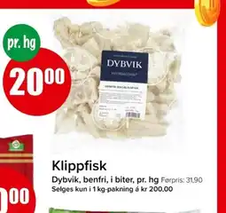Eurospar Klippfisk tilbud