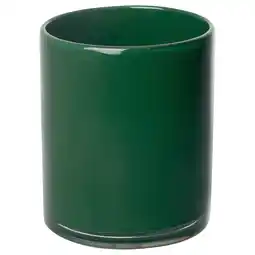 IKEA Vindstilla Telysholder, mørk grønn, 11 cm tilbud