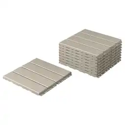 IKEA Runnen Gulvplater, utendørs, beige, 0.81 m² tilbud
