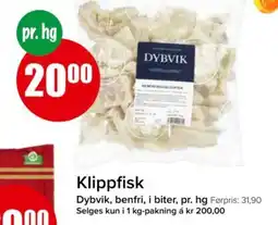 Spar Klippfisk tilbud