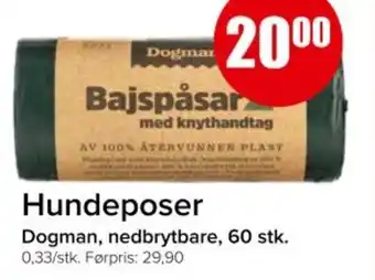 Spar DOGMAN Hundeposer tilbud