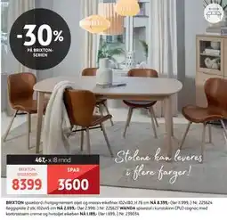 Bohus BRIXTON SPISEBORD tilbud