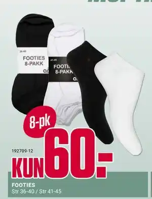 Europris FOOTIES tilbud