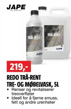 Bauhaus REDO TRÄ-RENT TRE- OG MØBELVASK, 5L tilbud