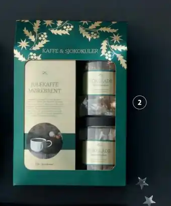 Apotek 1 Flott gaveeske med mørkbrent julekaffe og smakfulle sjokoladekuler tilbud