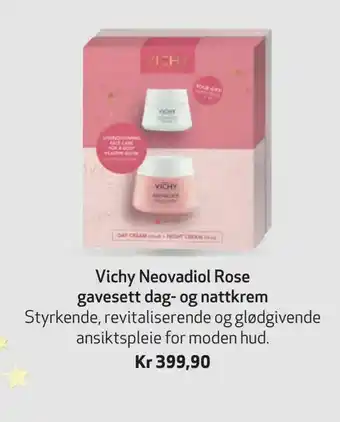 Apotek 1 Vichy Neovadiol Rose gavesett dag- og nattkrem tilbud