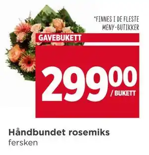 Meny Håndbundet rosemiks tilbud