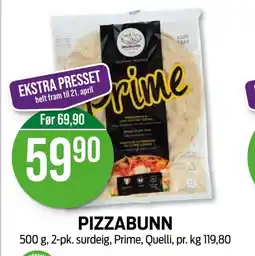 Kiwi PRIME Pizzabunn tilbud