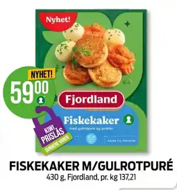 Kiwi FJORDLAND Fiskekaker m/gulrotpuré tilbud