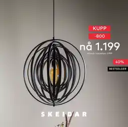 Skeidar Woody taklampe tilbud