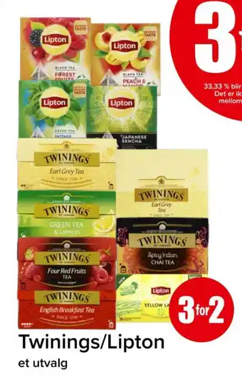 Spar Twinings/lipton tilbud