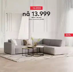 Skeidar Enjoy modulsofa tilbud