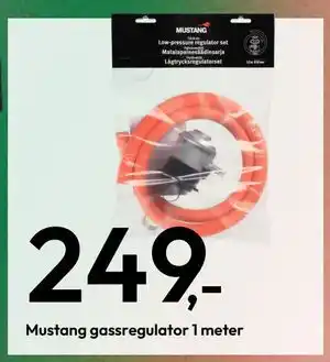 Gigaboks Mustang gassregulator 1 meter tilbud