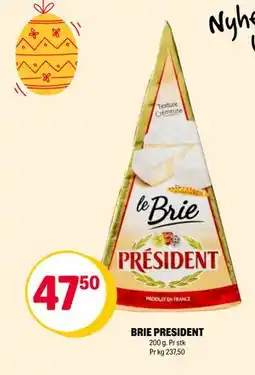 Coop Extra BRIE PRESIDENT tilbud