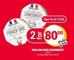 Coop Extra MON AMI BRIE/CAMEMBERT tilbud