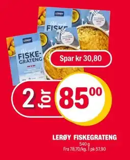 Coop Extra LERØY FISKEGRATENG tilbud
