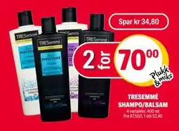 Coop Extra TRESEMMÉ SHAMPO/BALSAM tilbud