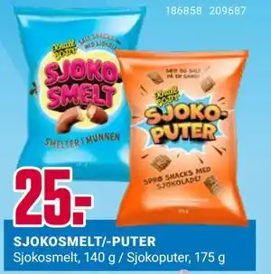 Europris SJOKOSMELT/-PUTER tilbud