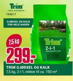 Europris TRIM GJØDSEL OG KALK tilbud