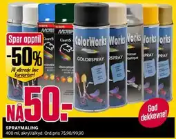 Europris SPRAYMALING tilbud