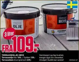 Europris TERRASSEOLJE/-BEIS tilbud