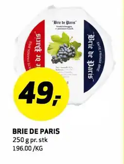 Bunnpris BRIE DE PARIS tilbud
