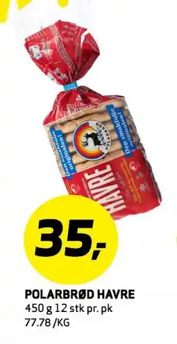 Bunnpris POLARBRØD HAVRE tilbud