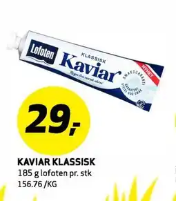 Bunnpris KAVIAR KLASSISK tilbud