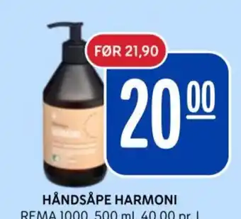 Rema 1000 HÅNDSÅPE HARMONI tilbud
