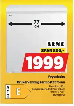 POWER Fryseboks tilbud