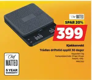 POWER Kjøkkenvekt tilbud