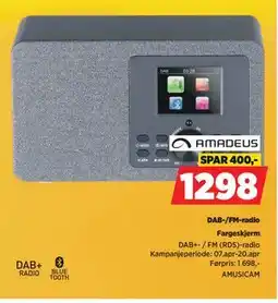 POWER DAB-/FM-radio tilbud